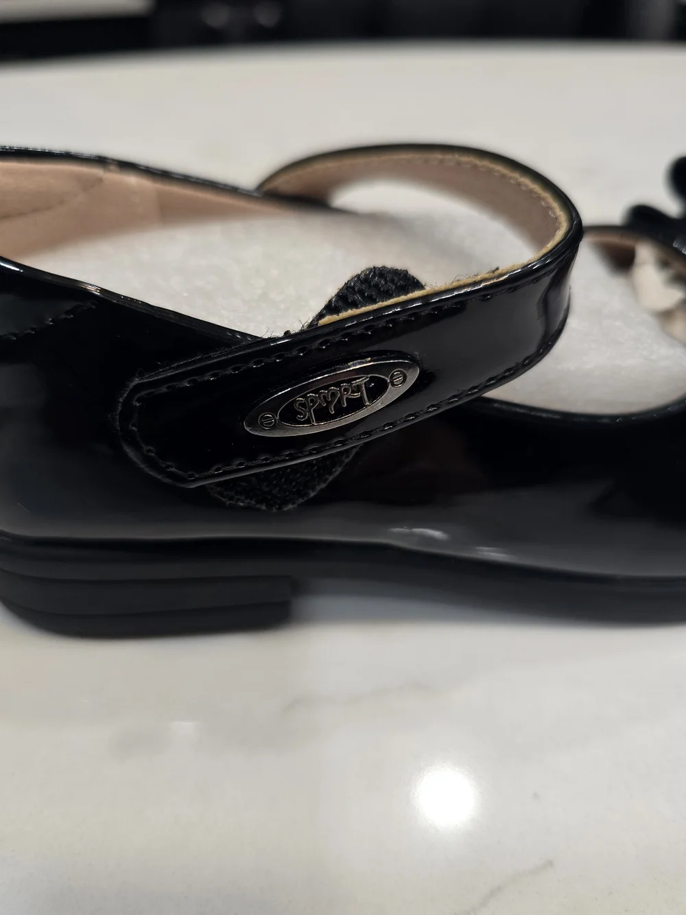 Girls' Black Bow Shoes